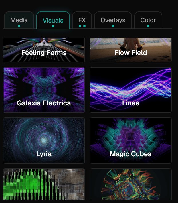 Karleido visual library